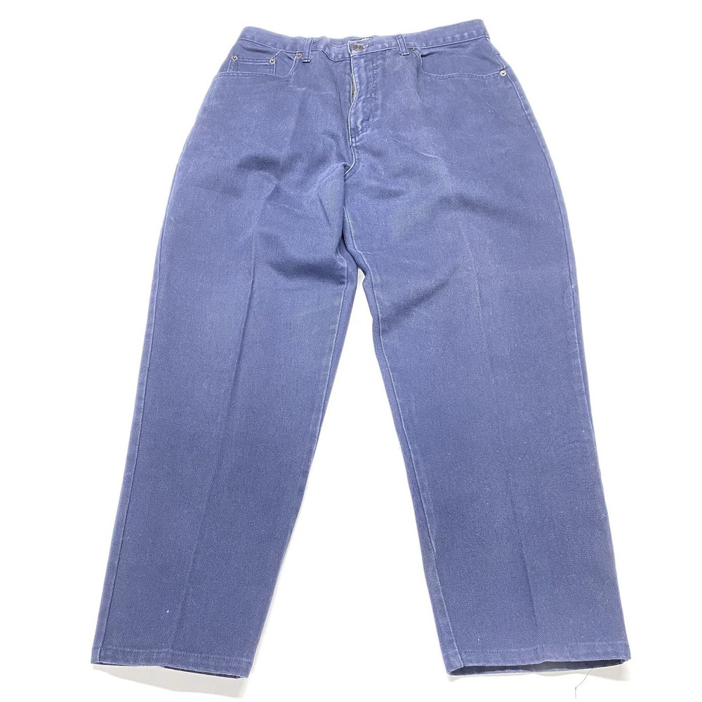 Vintage Bill Blass Jeans Womens 14 Short Blue Easy Fit Denim Pants High Rise 90s